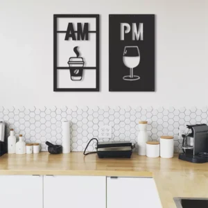 Kahve Kadeh Metal Tablo