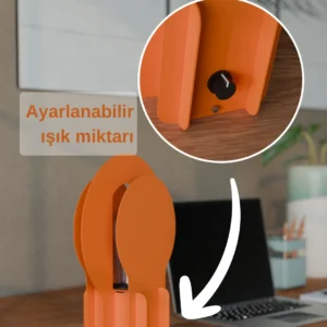 Metal Masa Lambası - Dimmerli Lamba