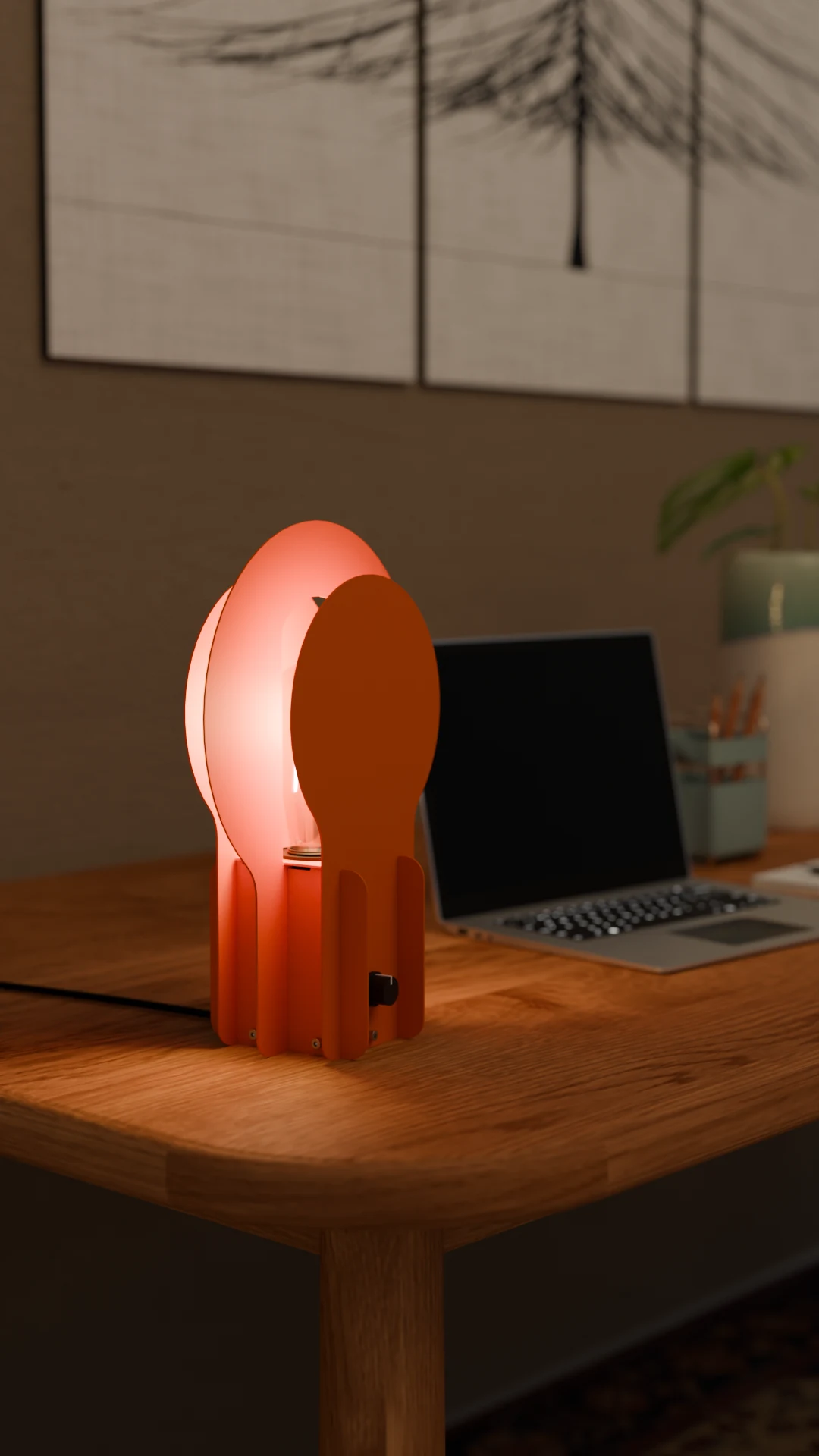 Metal Masa Lambası - Dimmerli Lamba - Görsel 9