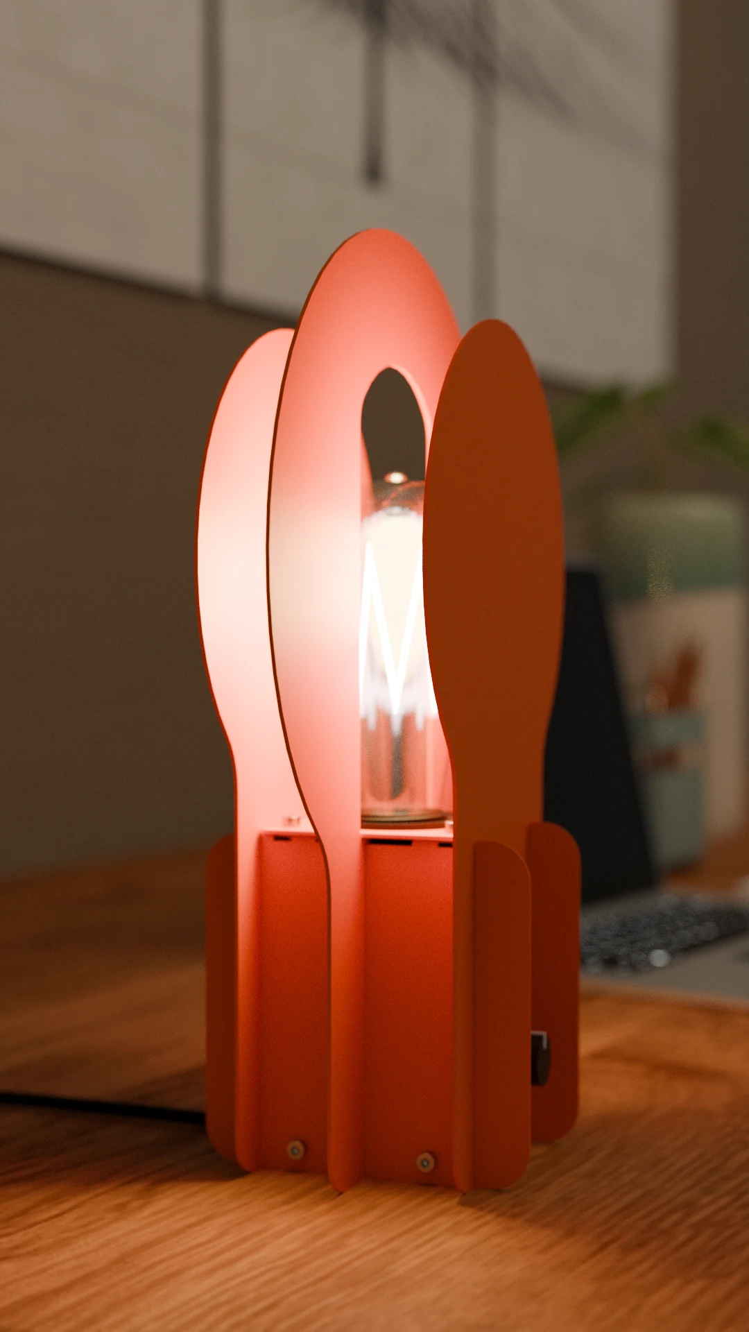 Metal Masa Lambası - Dimmerli Lamba - Görsel 7