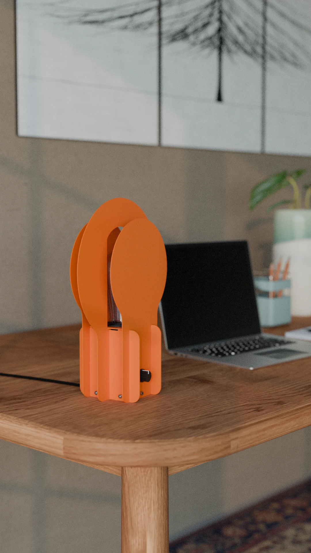 Metal Masa Lambası - Dimmerli Lamba - Görsel 5