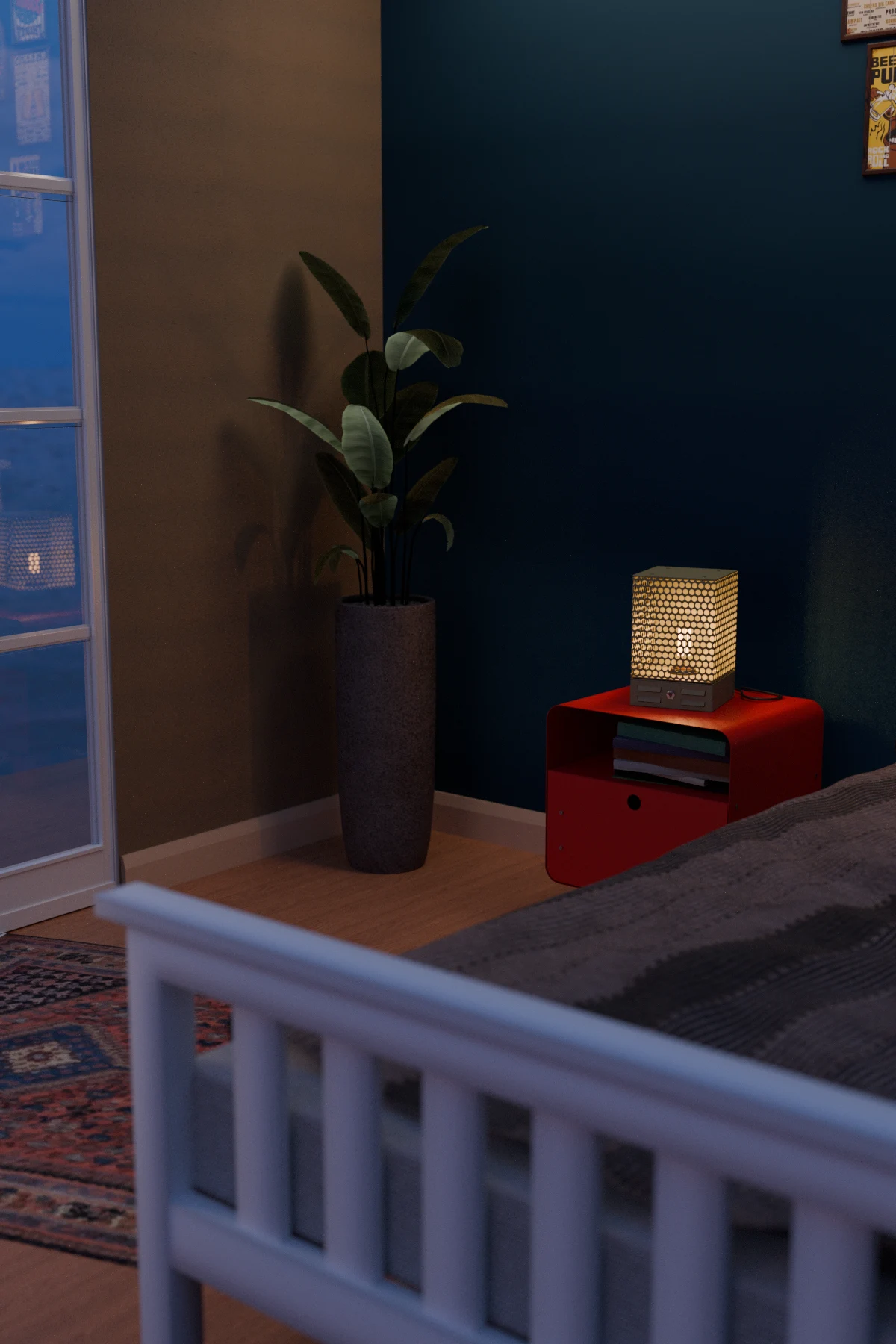 Locker Metal Masa Lambası - Görsel 14