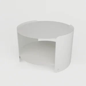 Orb Metal Orta Sehpa - 80 cm - Beyaz