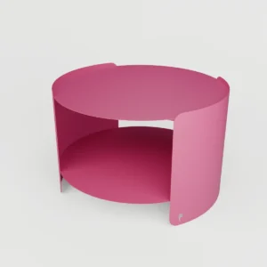 Orb Metal Orta Sehpa - 80 cm - Pembe