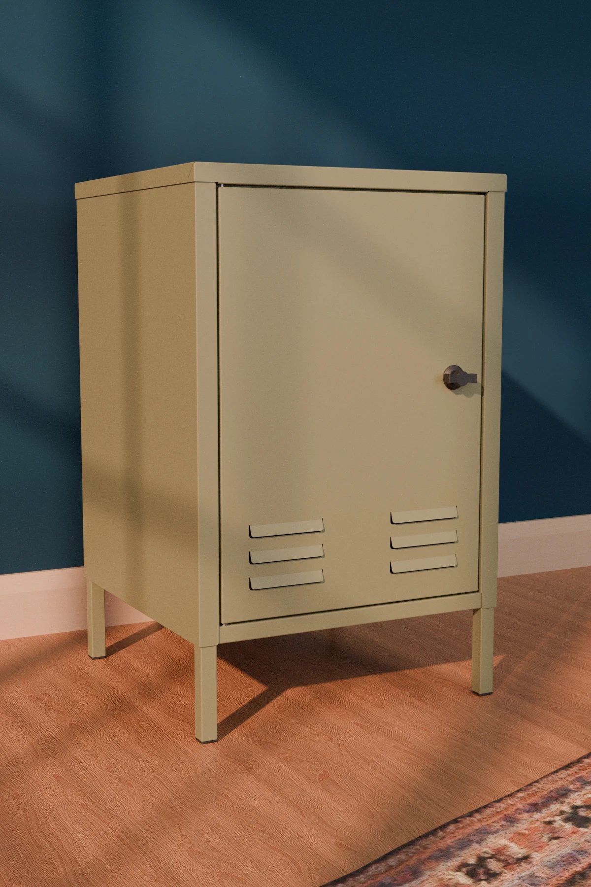 Django Metal Komodin - Raflı Kapaklı Dolap - Görsel 7