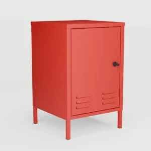 Django Metal Komodin - Raflı Kapaklı Dolap