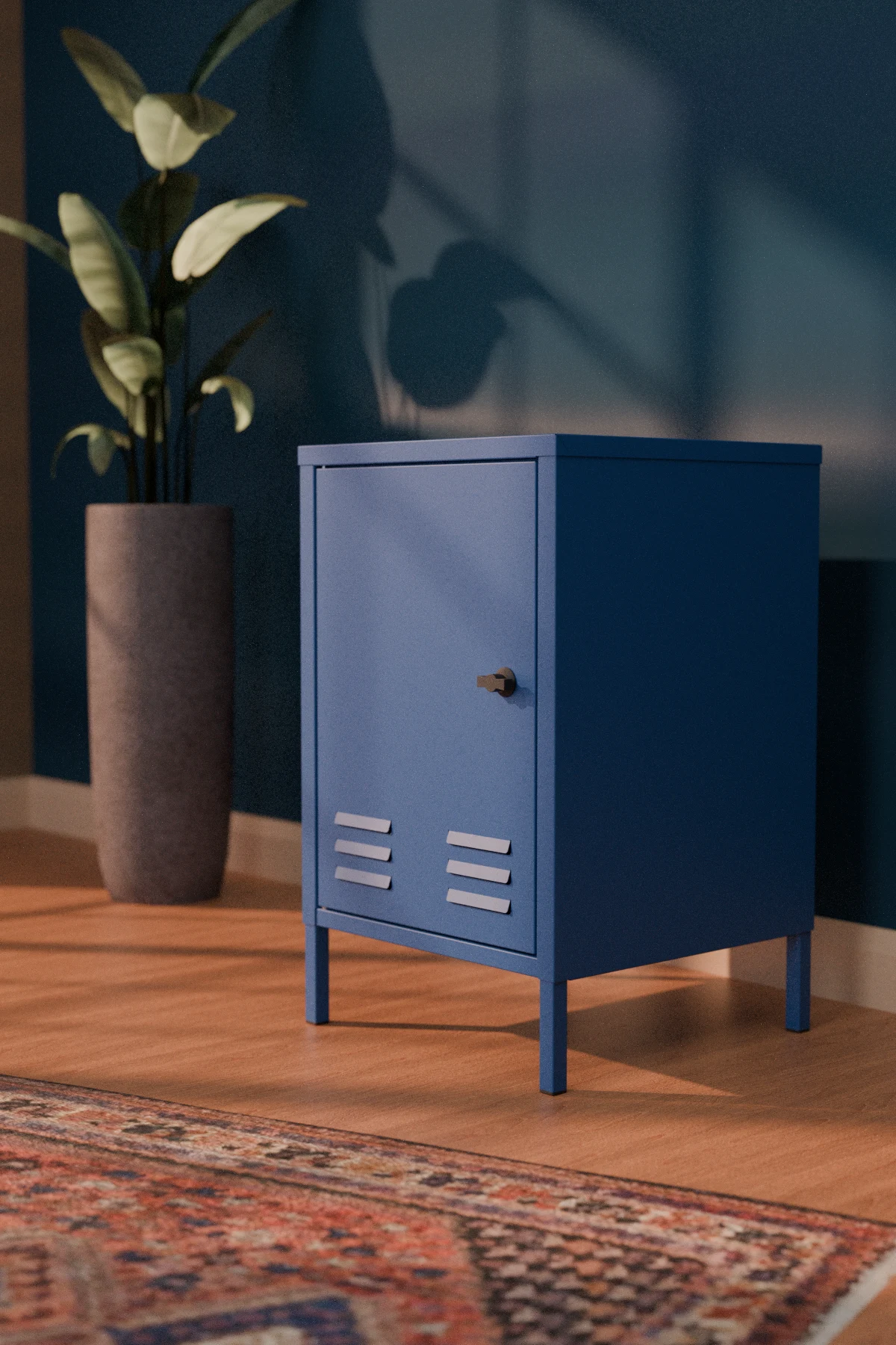 Django Metal Komodin - Raflı Kapaklı Dolap - Görsel 21