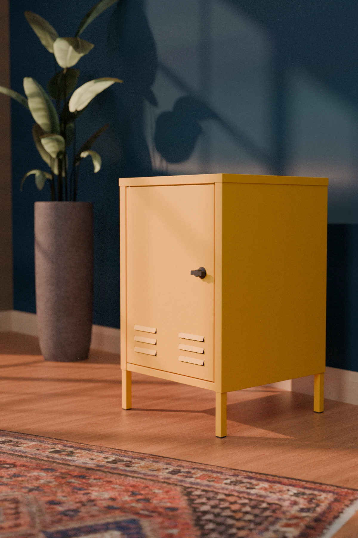 Django Metal Komodin - Raflı Kapaklı Dolap - Görsel 16