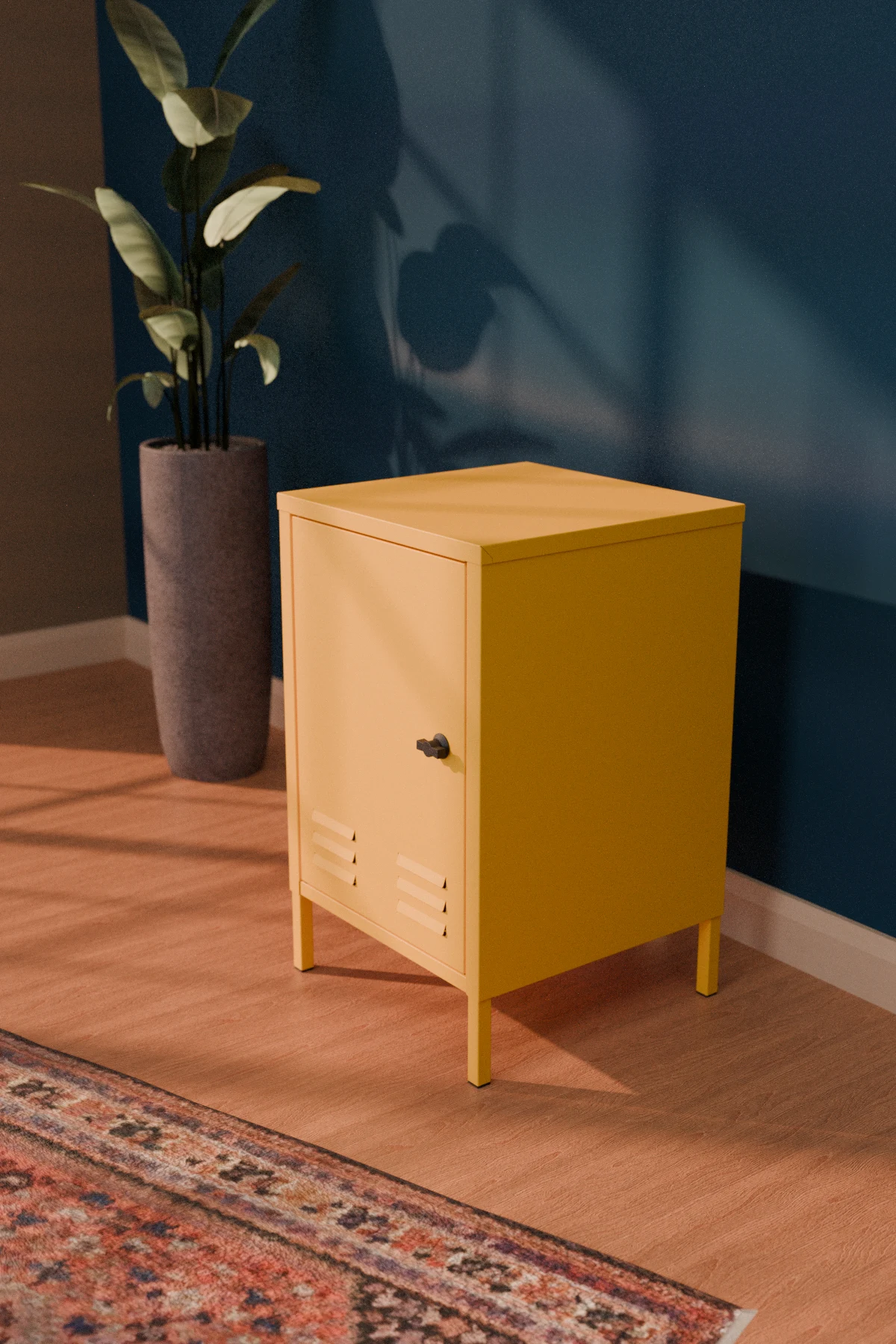 Django Metal Komodin - Raflı Kapaklı Dolap - Görsel 15