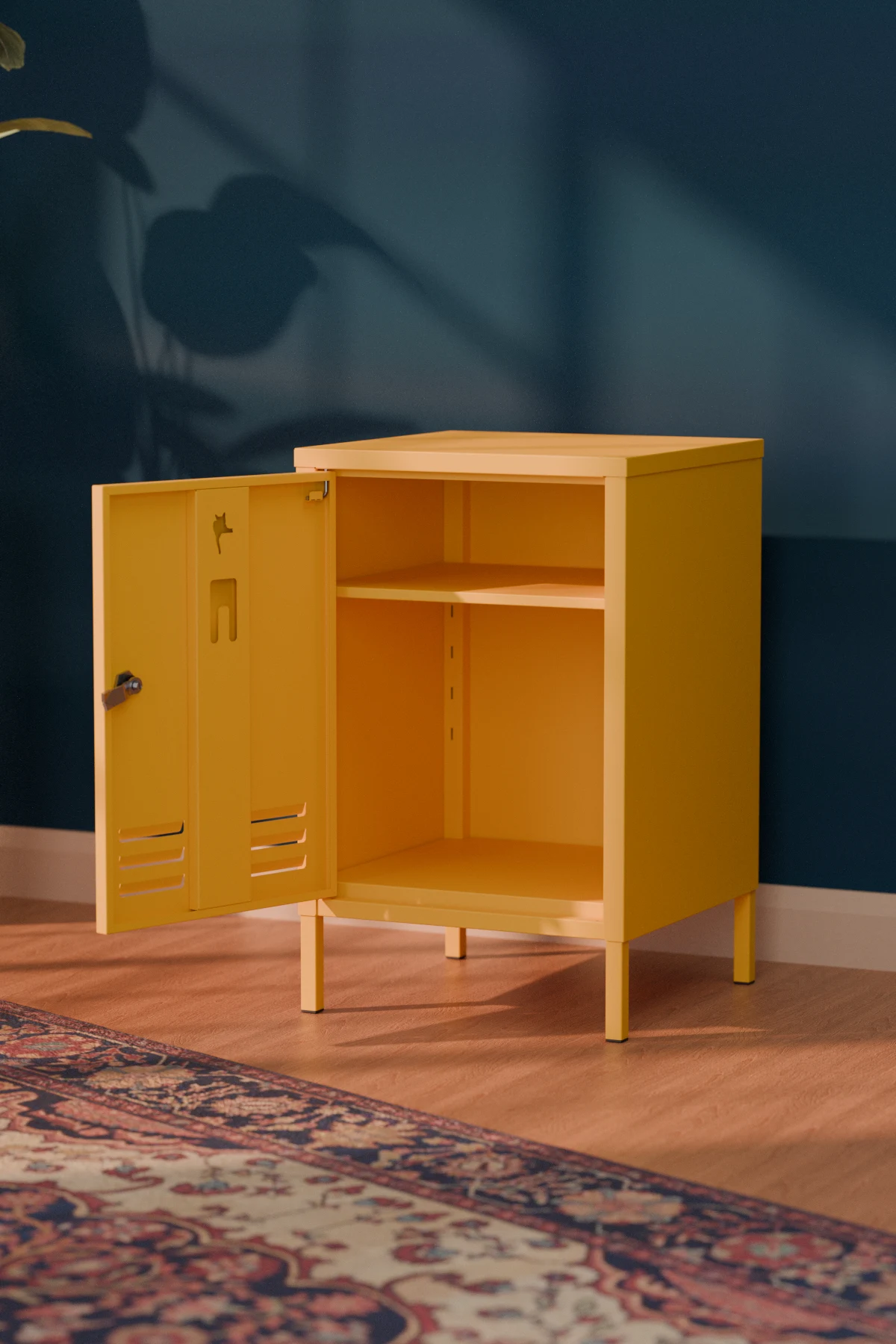 Django Metal Komodin - Raflı Kapaklı Dolap - Görsel 14