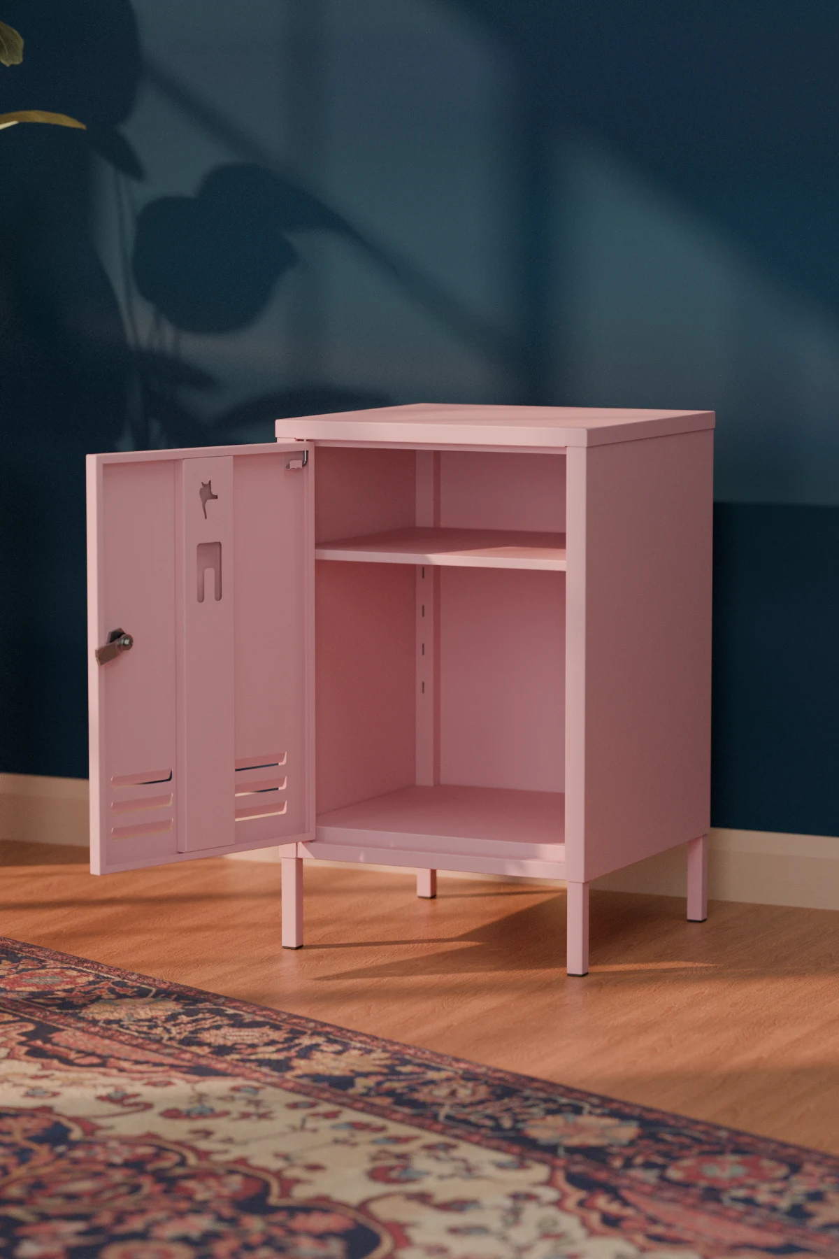 Django Metal Komodin - Raflı Kapaklı Dolap - Görsel 2