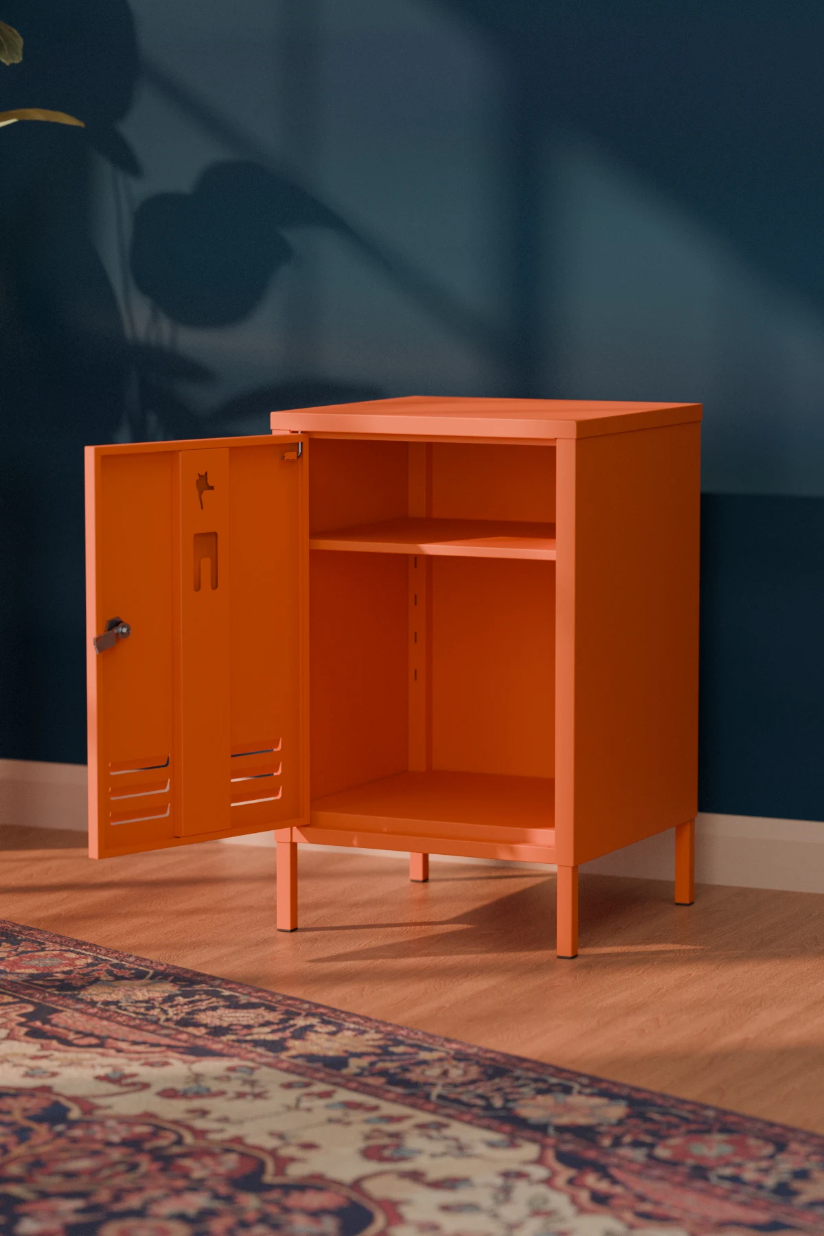 Django Metal Komodin - Raflı Kapaklı Dolap - Görsel 11