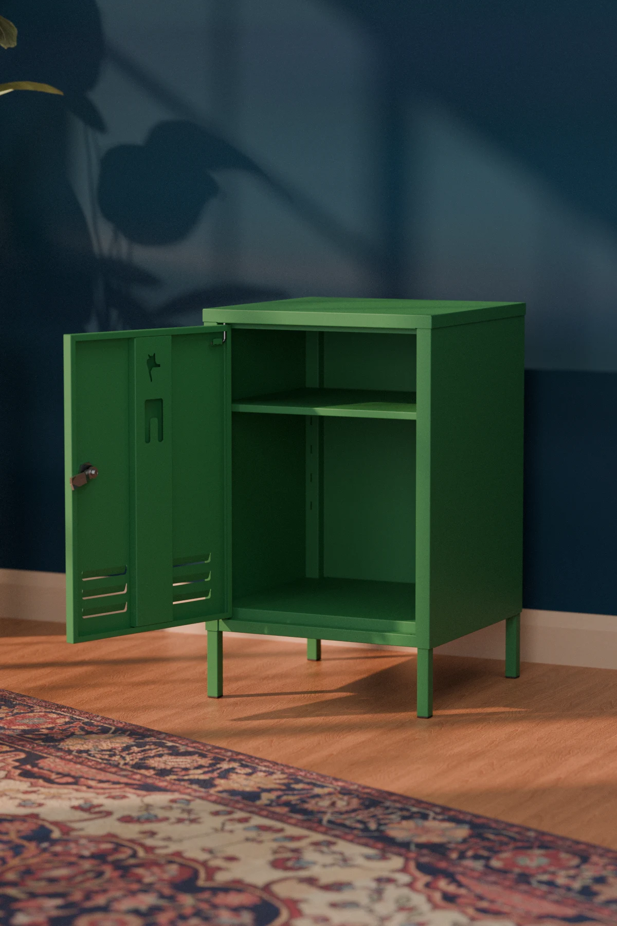 Django Metal Komodin - Raflı Kapaklı Dolap - Görsel 8